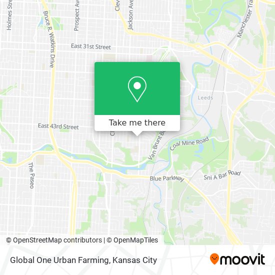 Global One Urban Farming map