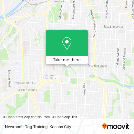 Newman's Dog Training map