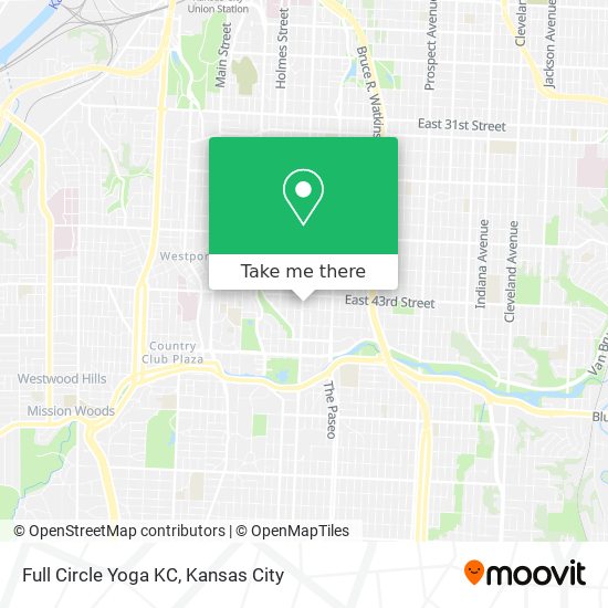 Full Circle Yoga KC map