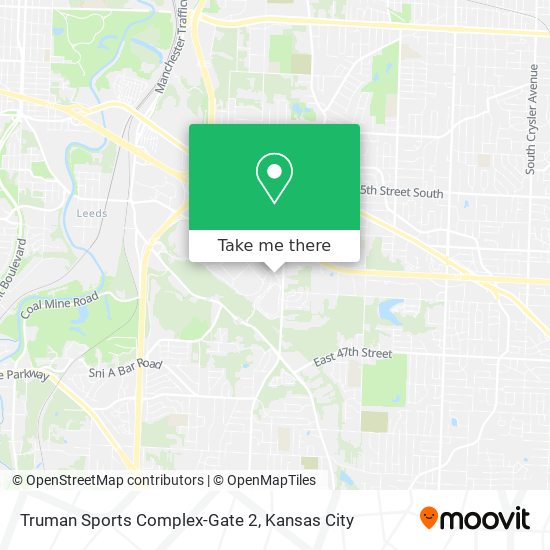 Truman Sports Complex-Gate 2 map