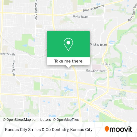 Kansas City Smiles & Co Dentistry map