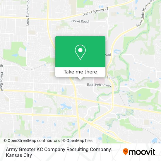 Mapa de Army Greater KC Company Recruiting Company