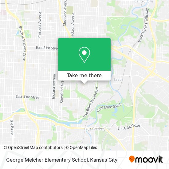 George Melcher Elementary School map