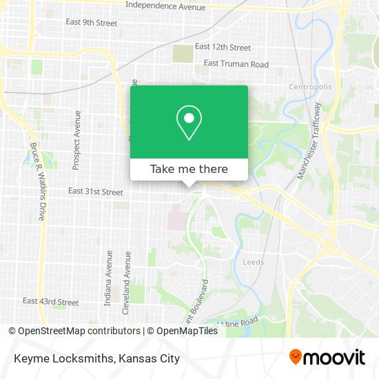 Mapa de Keyme Locksmiths