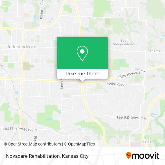 Novacare Rehabilitation map