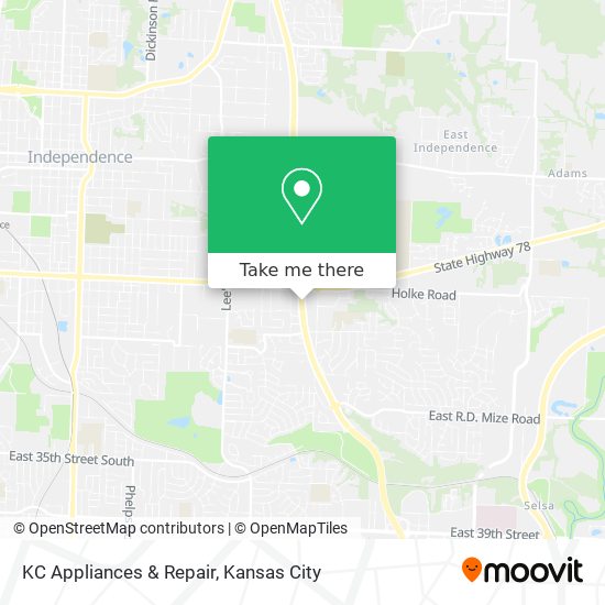 KC Appliances & Repair map