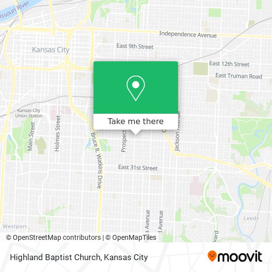 Mapa de Highland Baptist Church