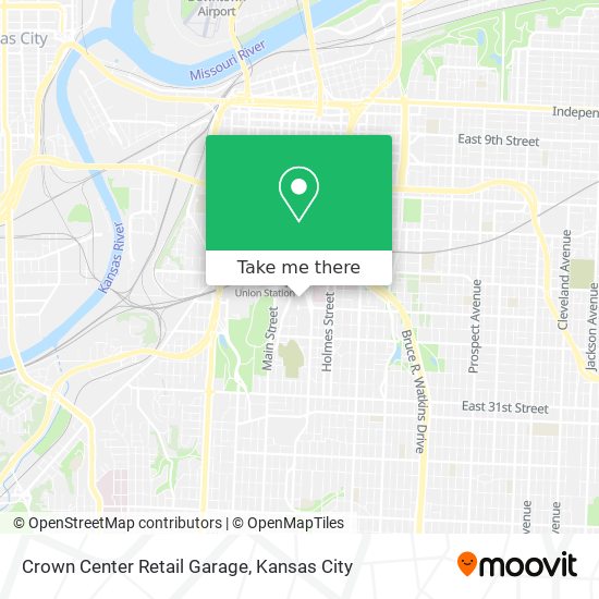 Crown Center Retail Garage map