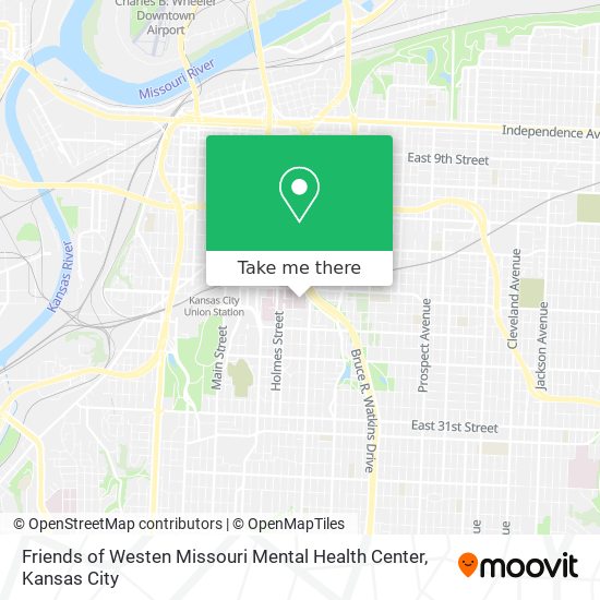 Mapa de Friends of Westen Missouri Mental Health Center