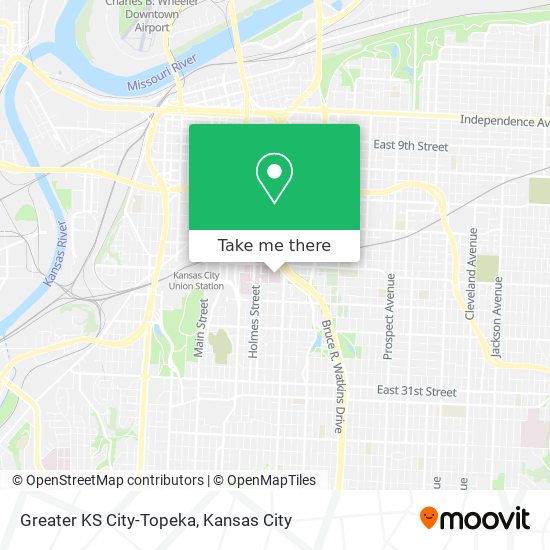 Mapa de Greater KS City-Topeka