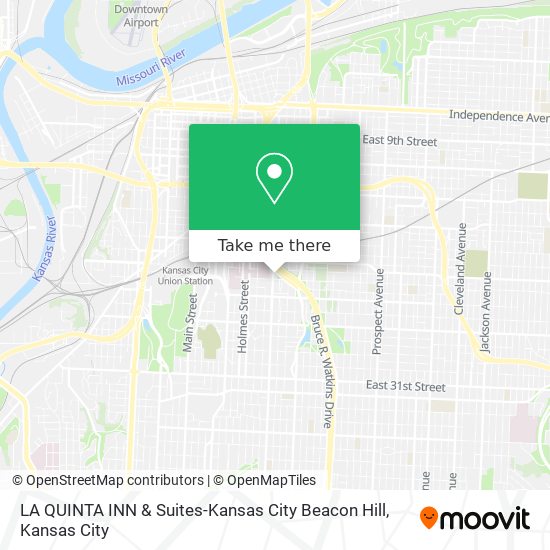 LA QUINTA INN & Suites-Kansas City Beacon Hill map
