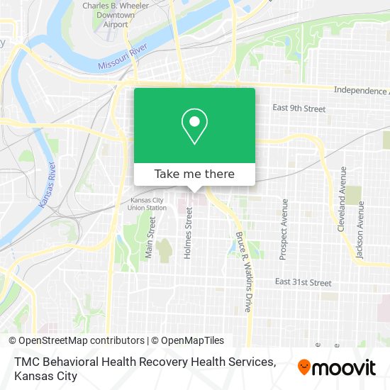 Mapa de TMC Behavioral Health Recovery Health Services