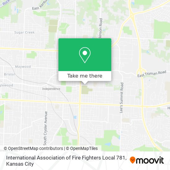 International Association of Fire Fighters Local 781 map