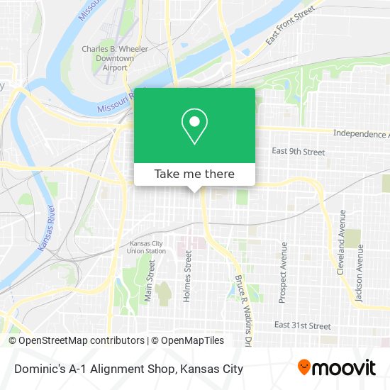 Dominic's A-1 Alignment Shop map