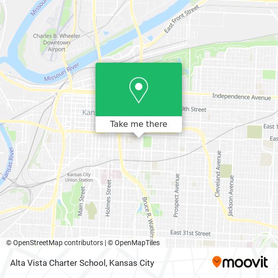 Mapa de Alta Vista Charter School