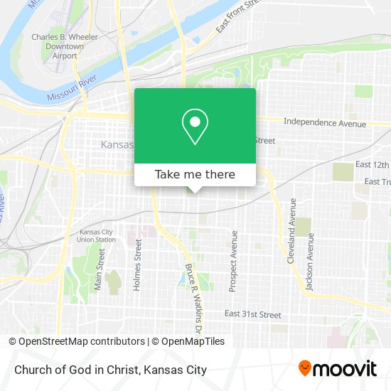 Church of God in Christ map