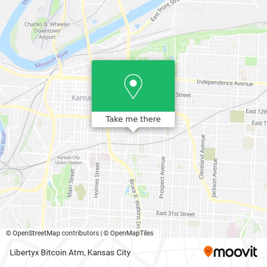 Mapa de Libertyx Bitcoin Atm