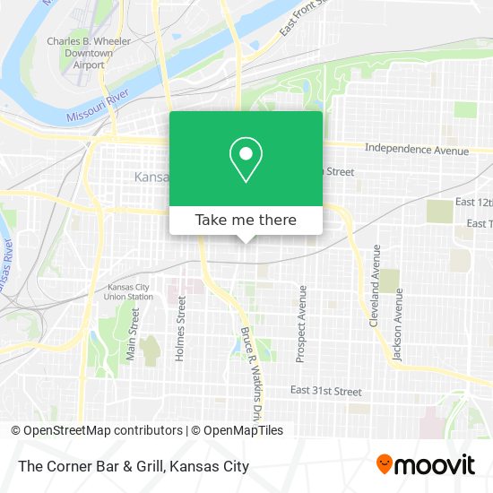 The Corner Bar & Grill map