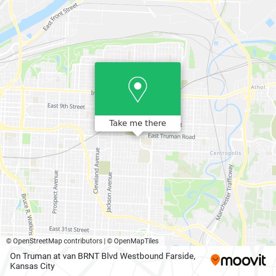 On Truman at van BRNT Blvd Westbound Farside map