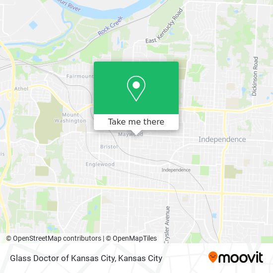 Mapa de Glass Doctor of Kansas City