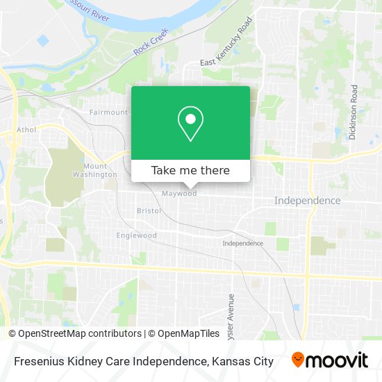 Fresenius Kidney Care Independence map