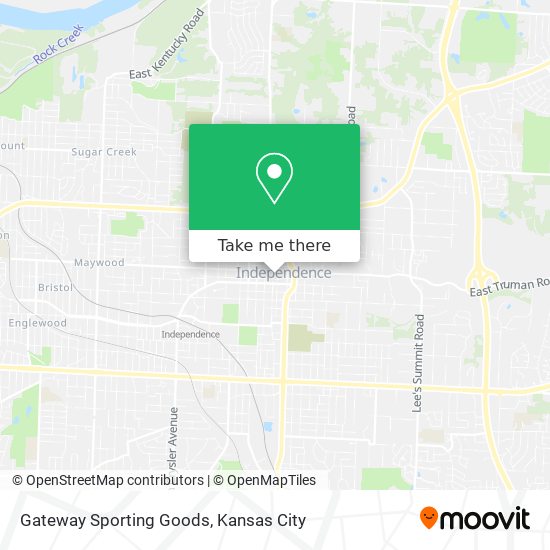 Mapa de Gateway Sporting Goods