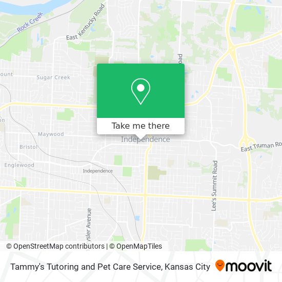 Mapa de Tammy's Tutoring and Pet Care Service