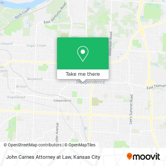 John Carnes Attorney at Law map