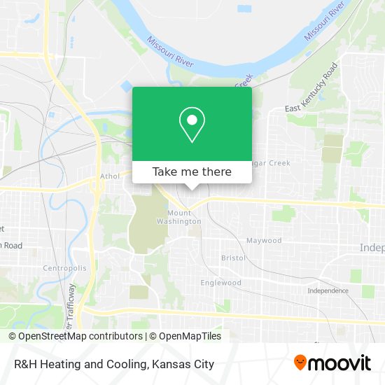 R&H Heating and Cooling map