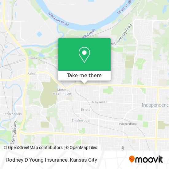 Rodney D Young Insurance map