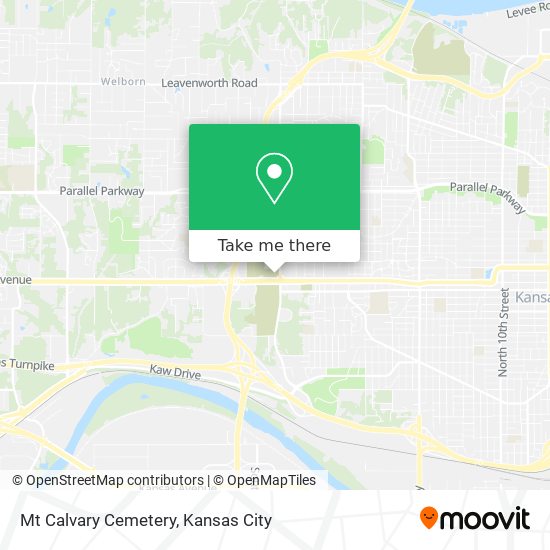 Mt Calvary Cemetery map