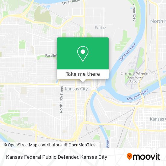 Mapa de Kansas Federal Public Defender