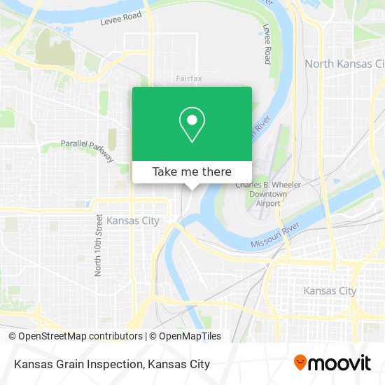 Mapa de Kansas Grain Inspection