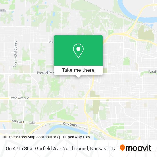 Mapa de On 47th St at Garfield Ave Northbound