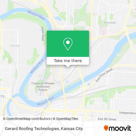 Mapa de Gerard Roofing Technologies
