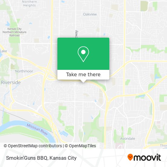 Smokin'Guns BBQ map