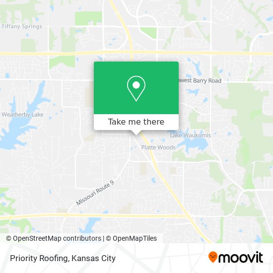 Mapa de Priority Roofing