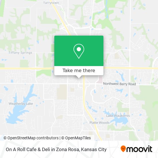 Mapa de On A Roll Cafe & Deli in Zona Rosa