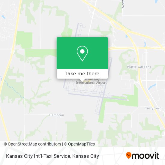 Kansas City Int'l-Taxi Service map