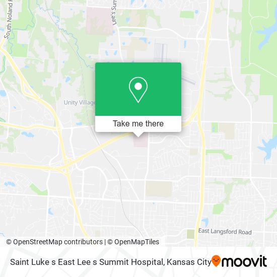 Saint Luke s East Lee s Summit Hospital map