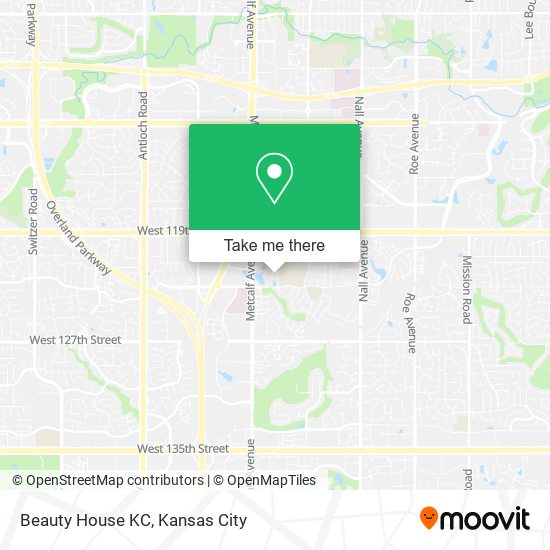 Beauty House KC map