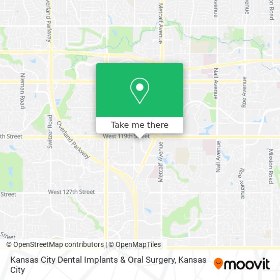 Mapa de Kansas City Dental Implants & Oral Surgery