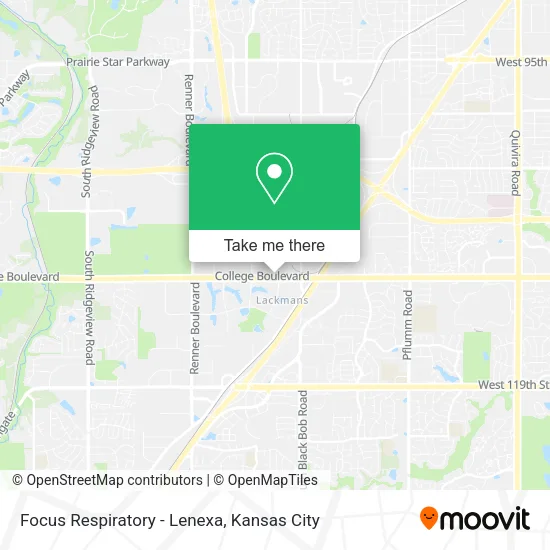 Focus Respiratory - Lenexa map