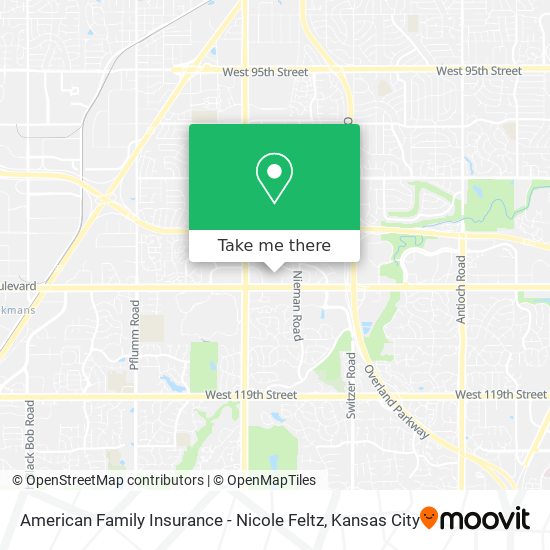 American Family Insurance - Nicole Feltz map