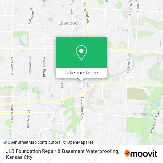 JLB Foundation Repair & Basement Waterproofing map