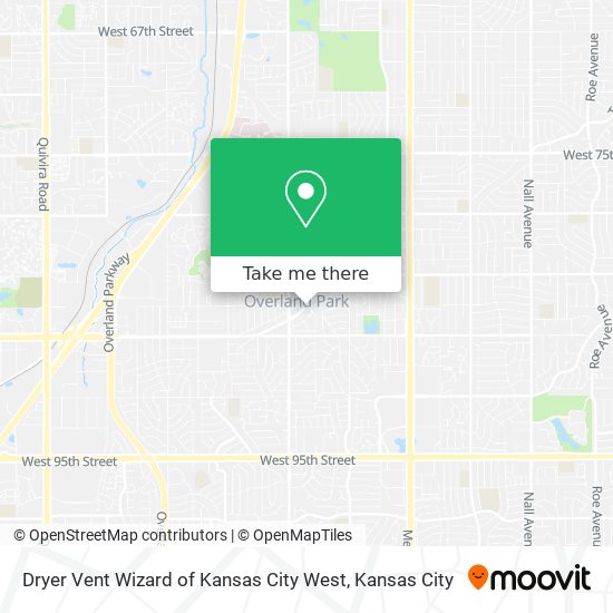 Dryer Vent Wizard of Kansas City West map