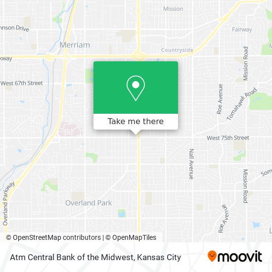 Mapa de Atm Central Bank of the Midwest