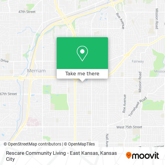 Rescare Community Living - East Kansas map