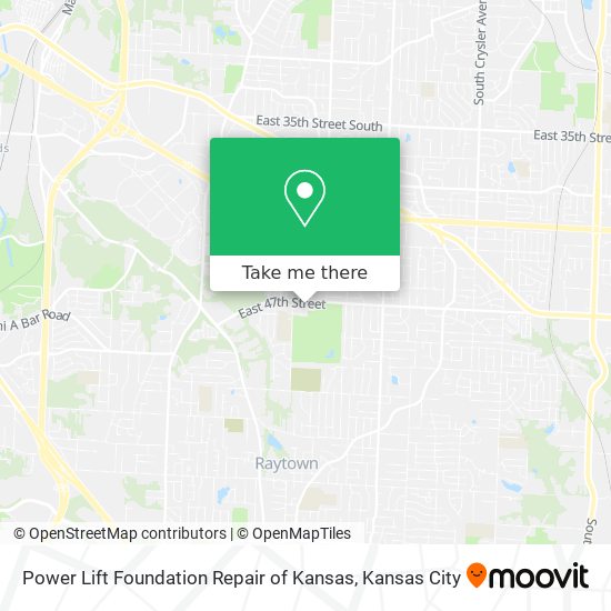 Power Lift Foundation Repair of Kansas map