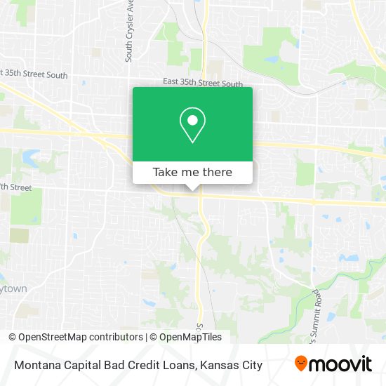 Montana Capital Bad Credit Loans map